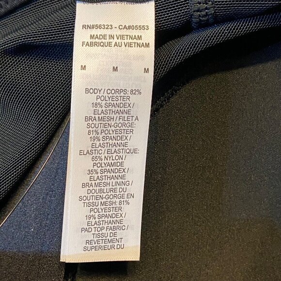 Nike Women's Swoosh Racerback Sports Bra Tank Medium Black Padded Workout NWT - Picture 7 of 11